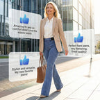 Belvenza | Jeans Stretch a Vita Alta per Donna