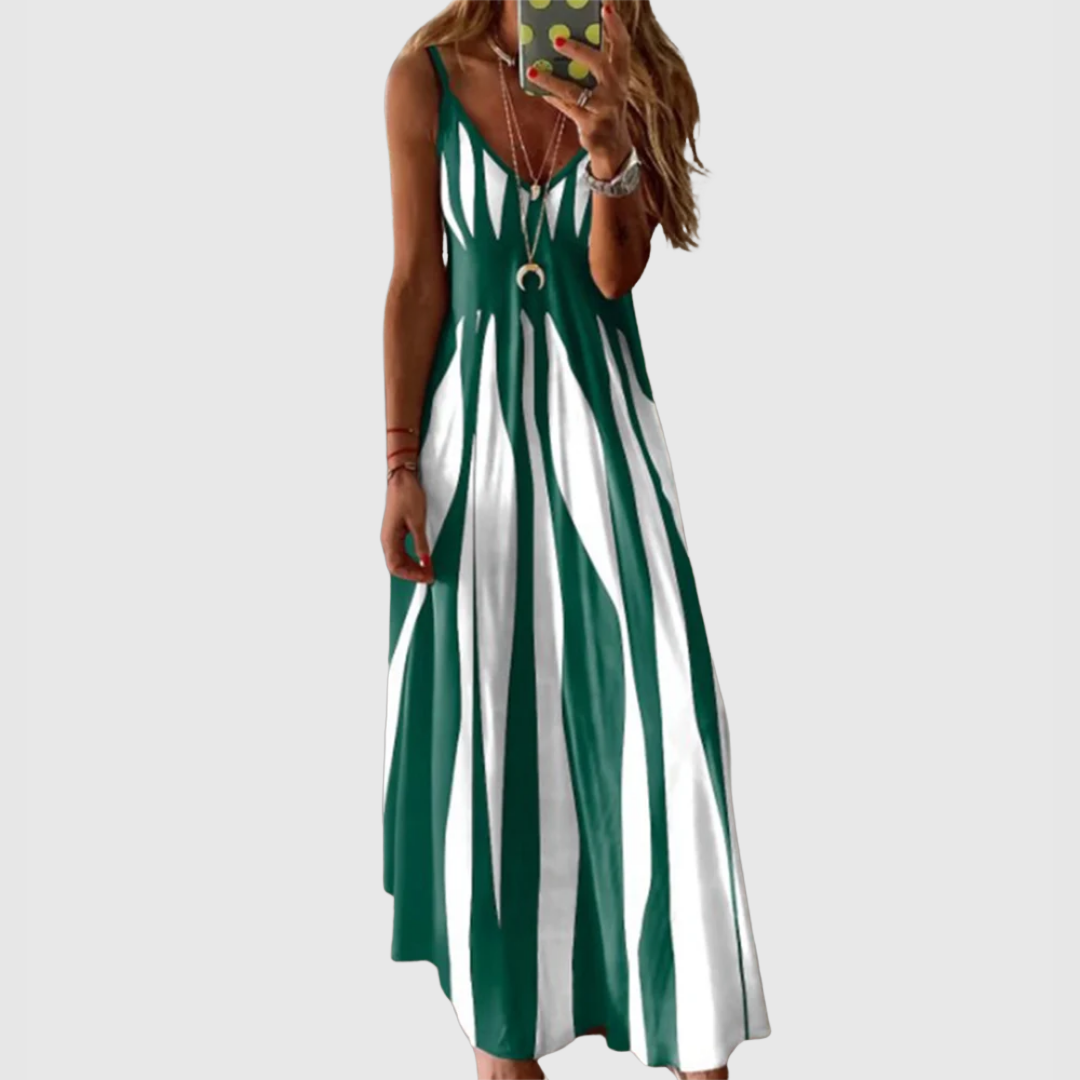 Belvenza | Abito a Righe Elegante