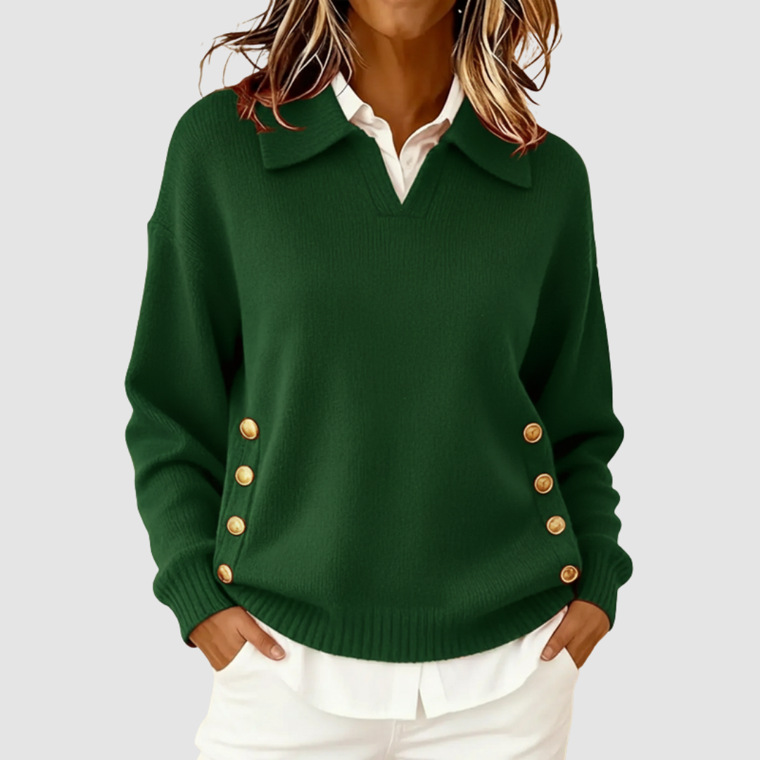 Belvenza | Maglione Elegante in Cashmere Grigio