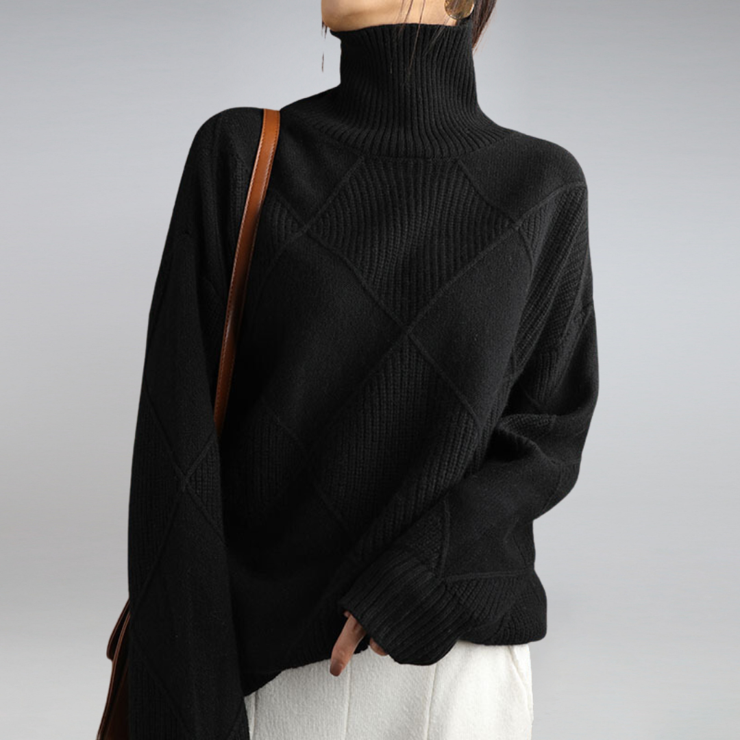 Belvenza | Maglione Morbido in Cashmere Beige
