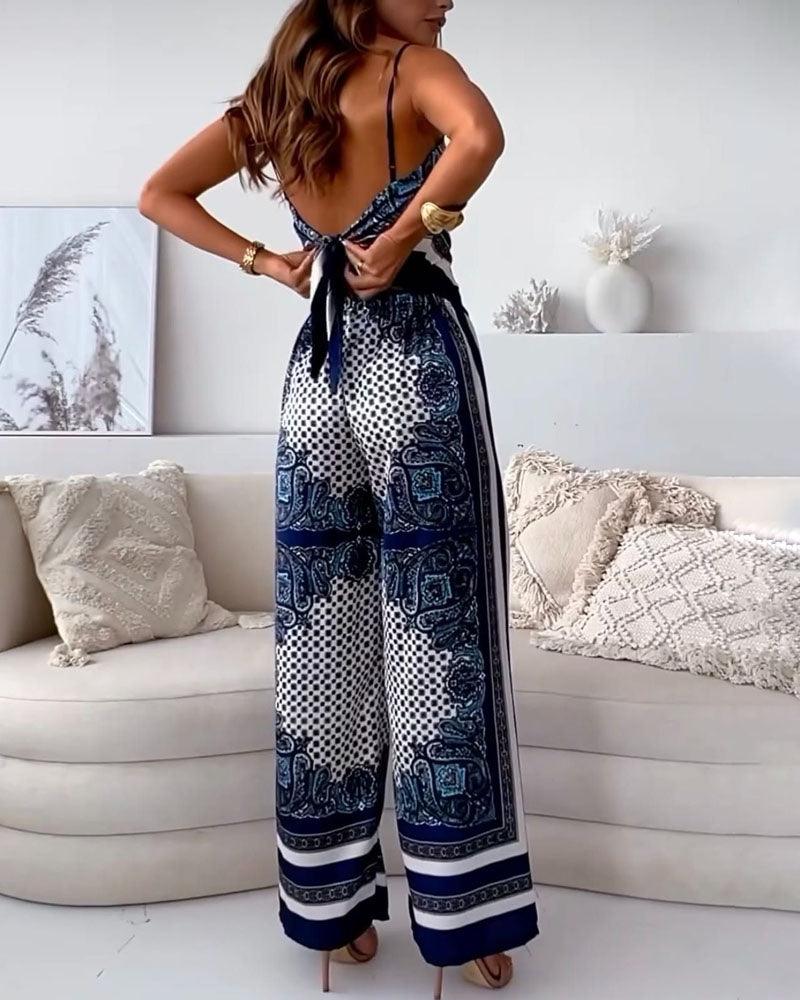Belvenza | Set Elegante di Top e Pantaloni per Vacanza