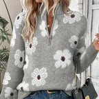 Belvenza | Pullover Elegante con Colletto a Zip