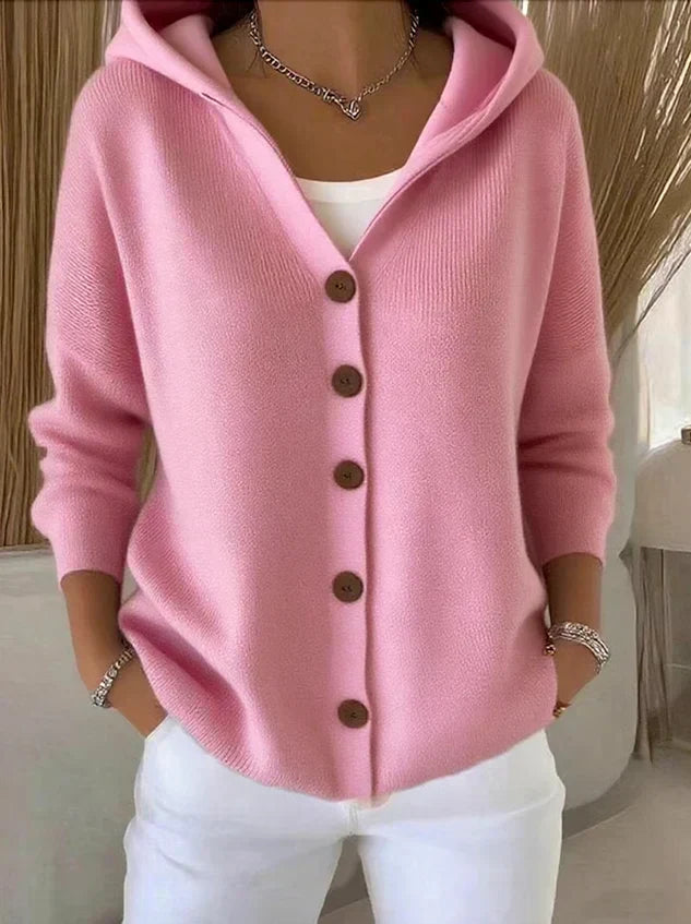 Belvenza | Cardigan Elegante in Maglia Morbida Color Grigio
