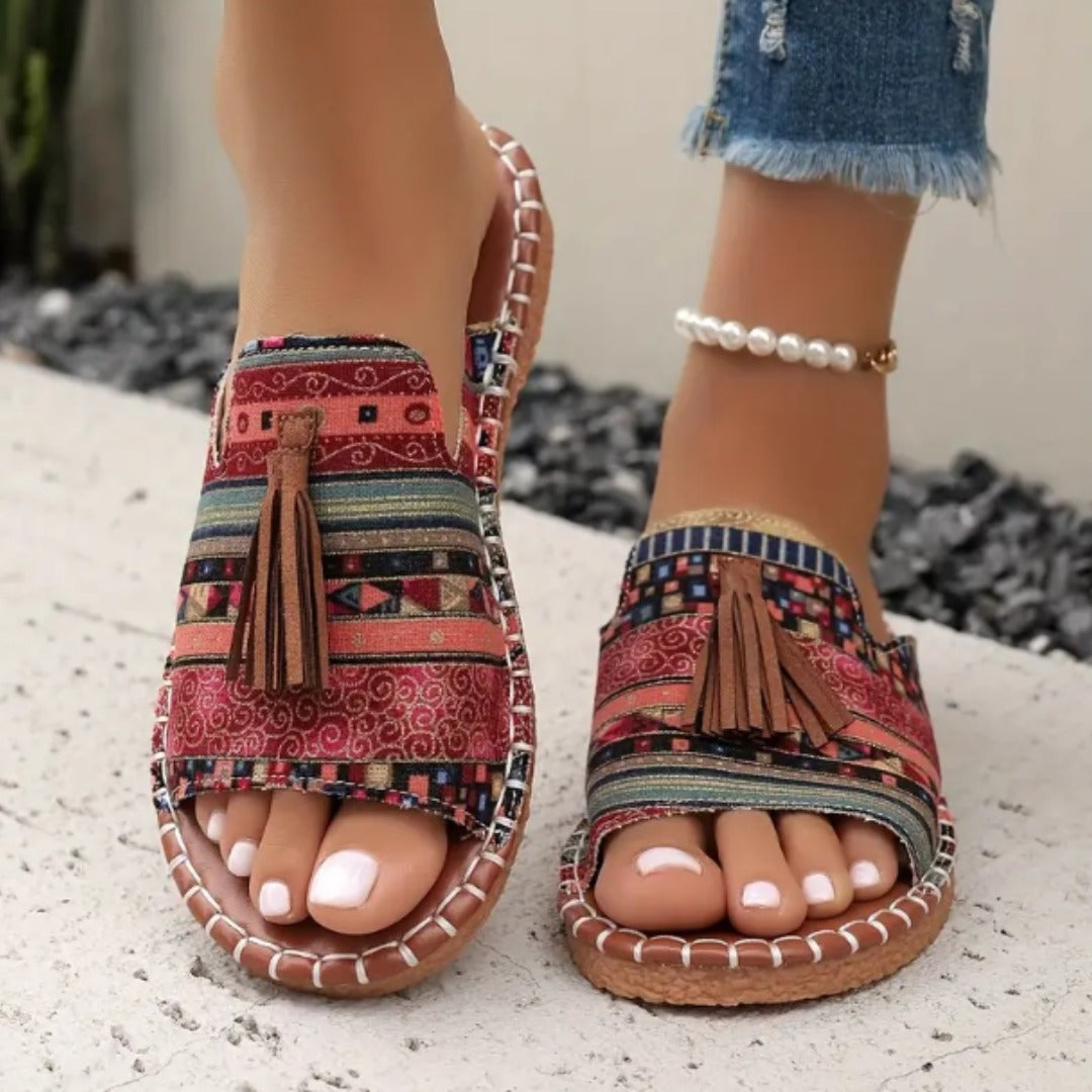 Belvenza | Sandali Ergonomici Beige Alana