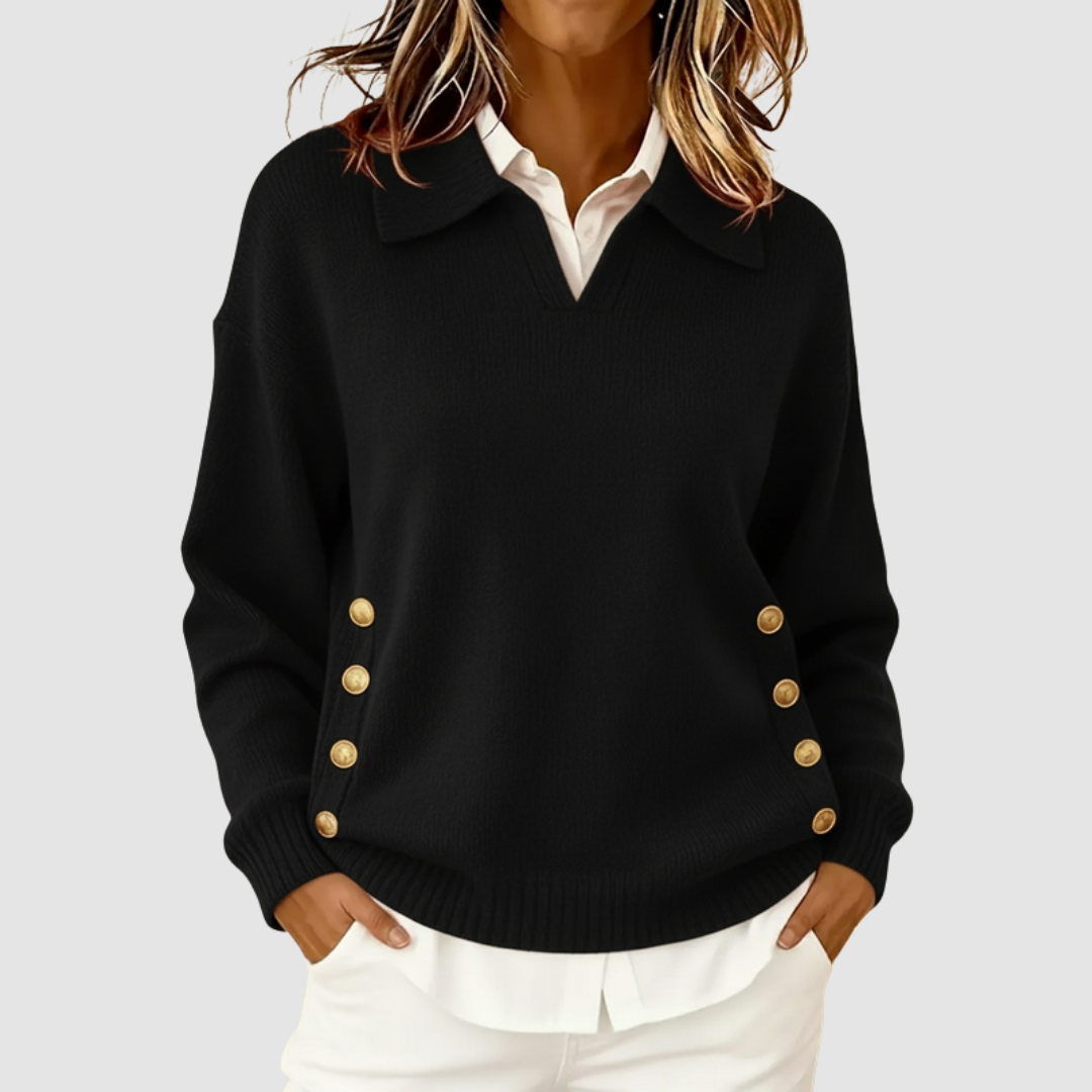 Belvenza | Maglione Elegante in Cashmere Grigio