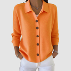 Belvenza | Cardigan in Maglia con Bottoni Grigio