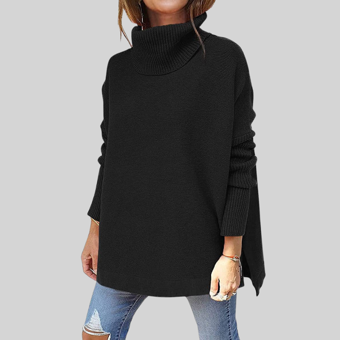 Belvenza | Pullover Oversize in Maglia con Collo Alto