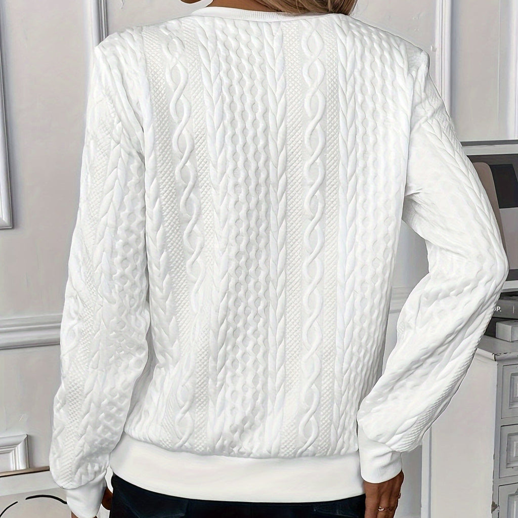 Belvenza | Pullover Elegante con Zip in Cotone