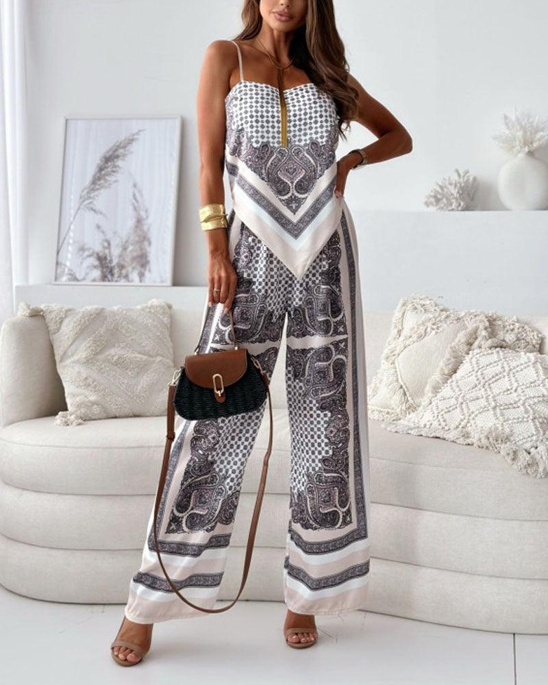 Belvenza | Set Elegante di Top e Pantaloni per Vacanza