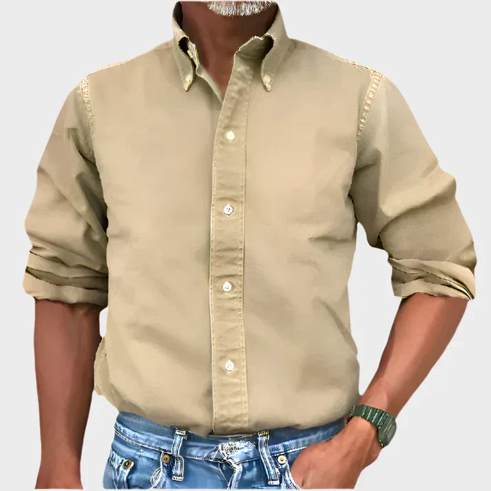 Belvenza | Camicia Classica in Cotone Blu