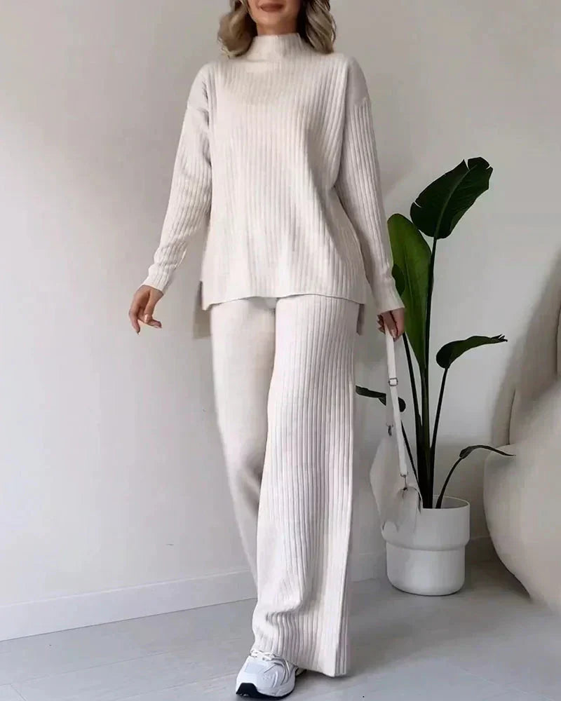 Belvenza | Set Essenziale con Maglione Coordinato Grigio