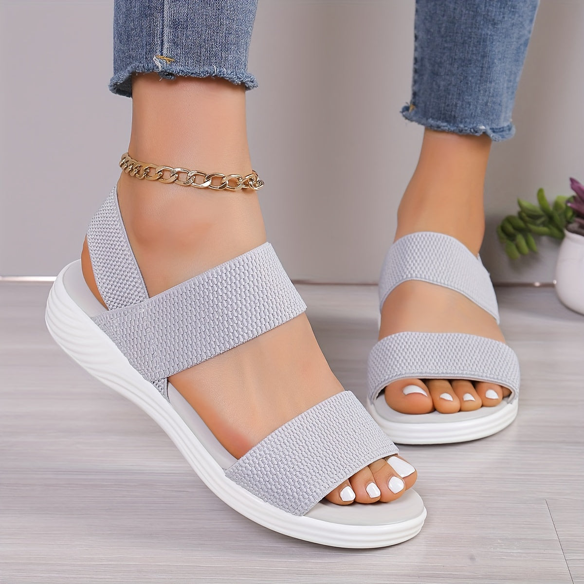 Belvenza | Sandali Leggeri Beige Emila