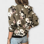 Belvenza | Cardigan Elegante con Zip in Maglia Grigia