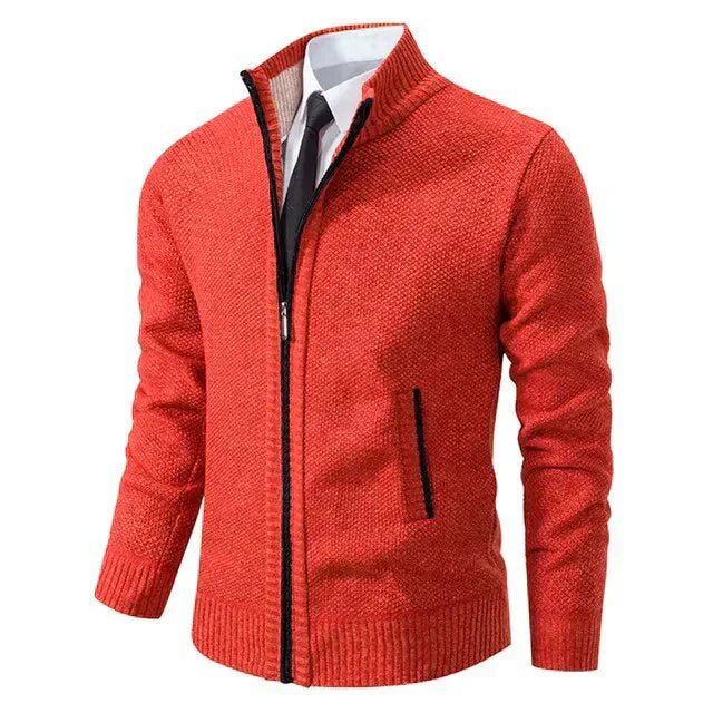 Belvenza | Maglione con Zip in Lana Grigia