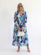 Belvenza | Abito Maxi a Maniche Lunghe con Fiori