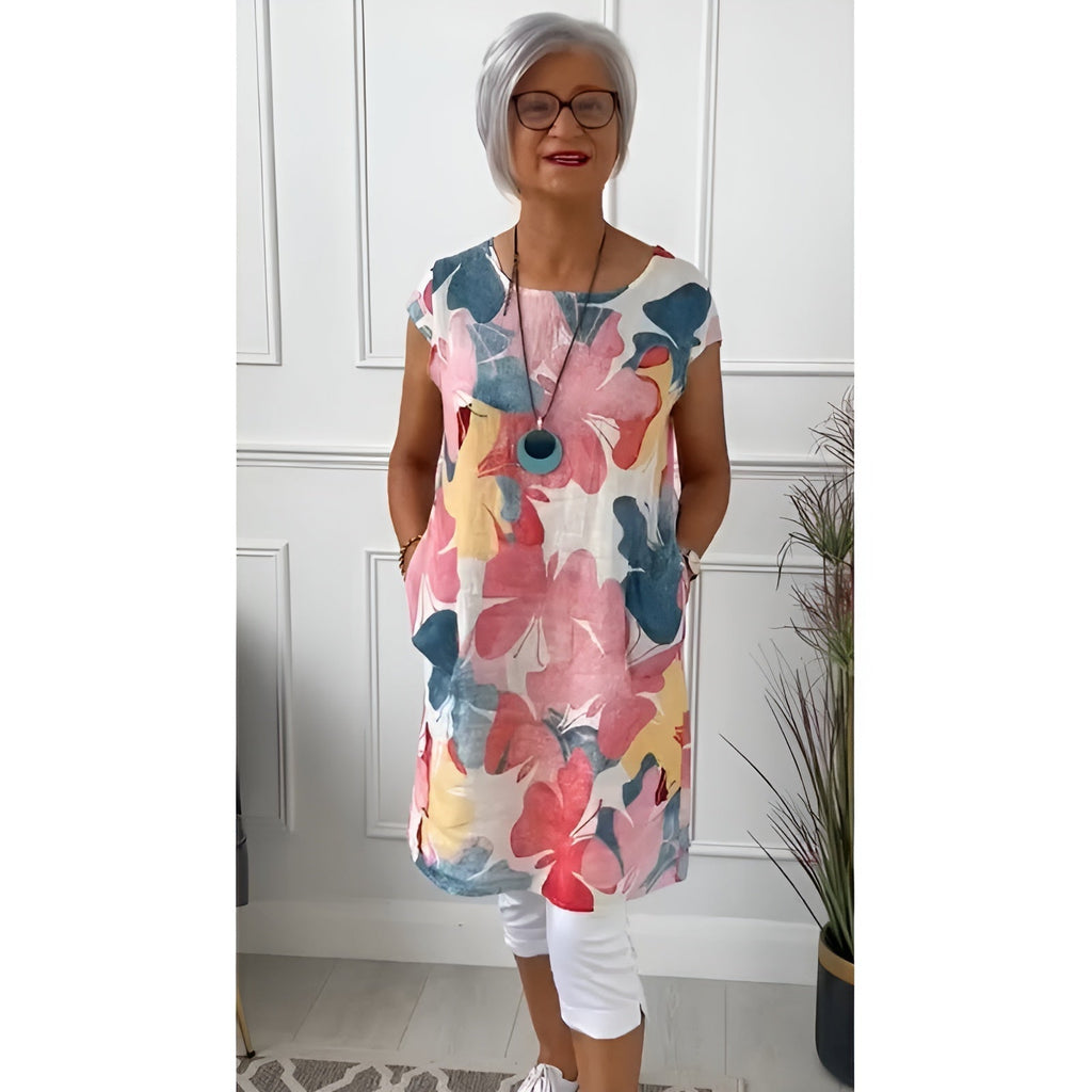Belvenza | Elegante Abito Camicia in Tessuto Leggero