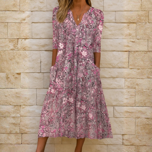 Belvenza | Abito Elegante con Scollo a V