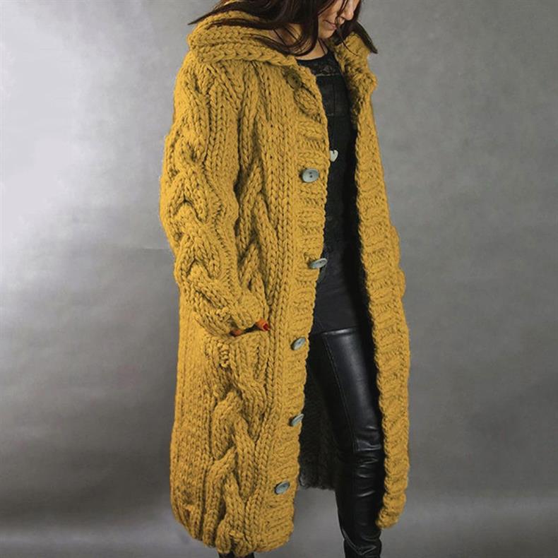 Belvenza | Cappotto Elegante in Maglia Grigia