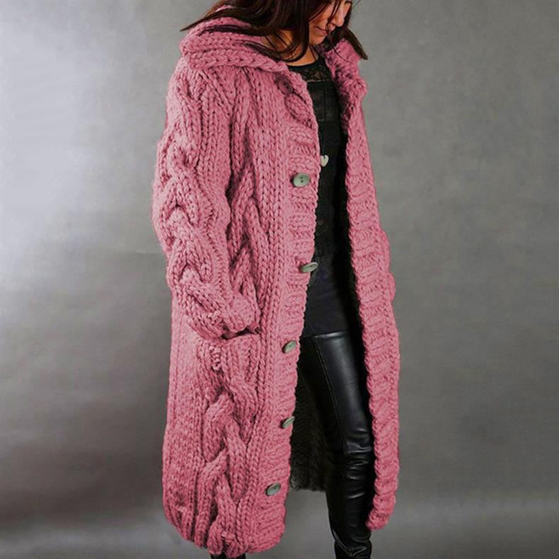 Belvenza | Cappotto Elegante in Maglia Grigia