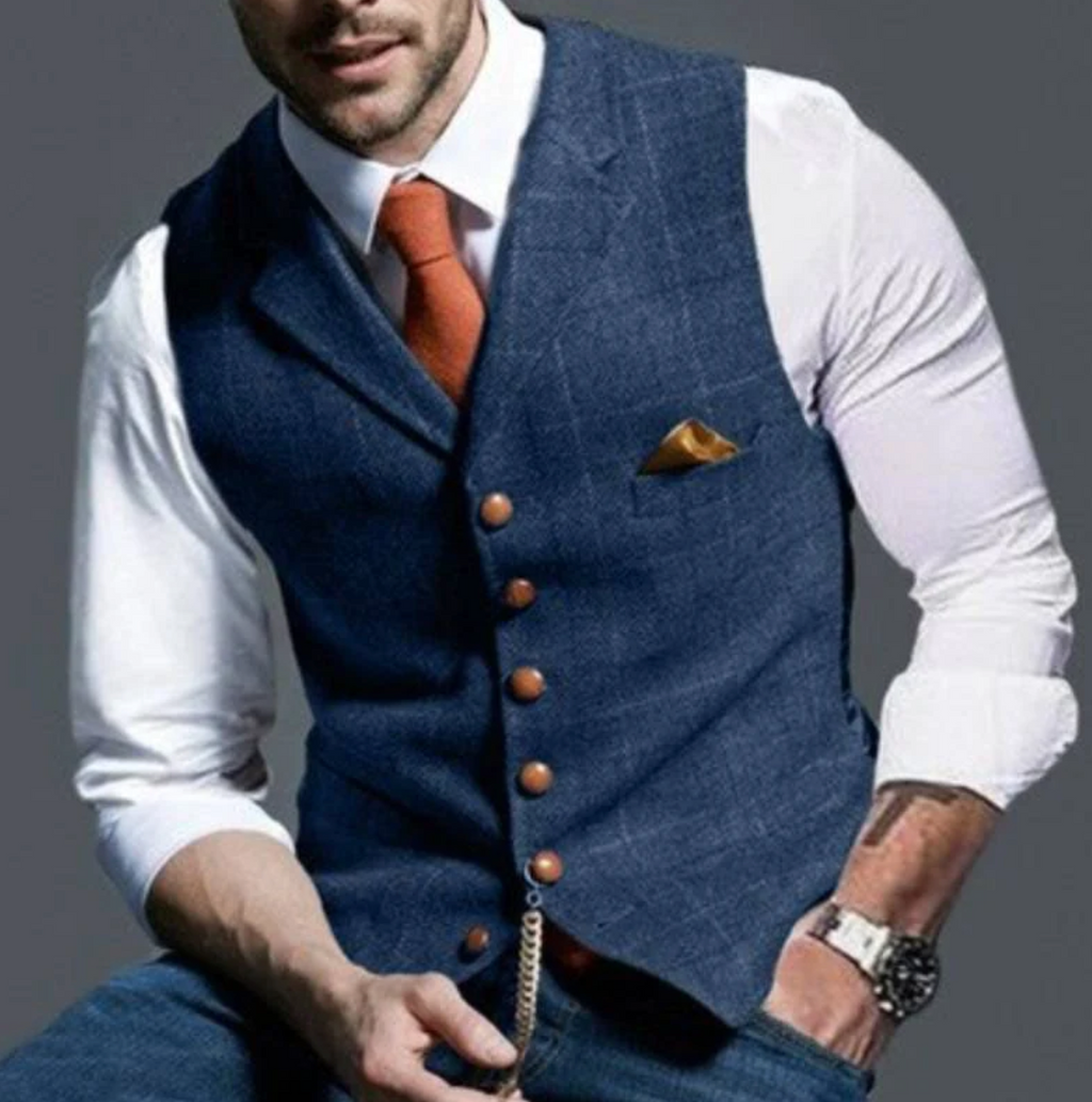 Belvenza | Gilet Elegante in Tessuto Nero