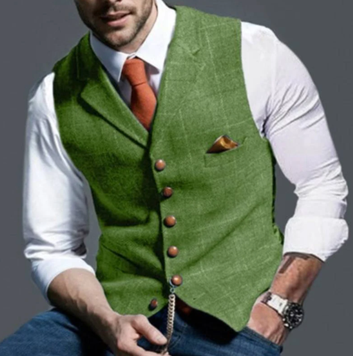 Belvenza | Gilet Elegante in Tessuto Nero