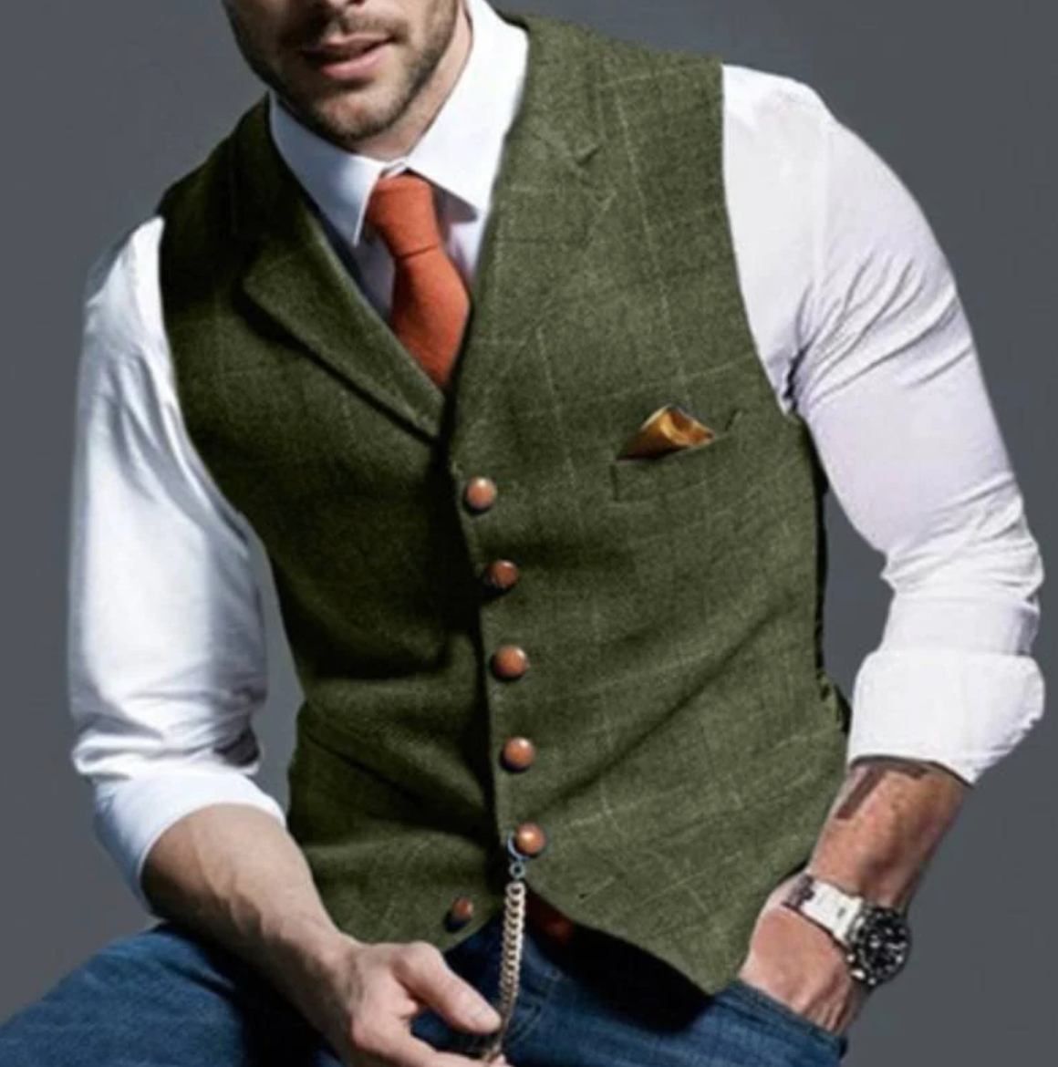 Belvenza | Gilet Elegante in Tessuto Nero