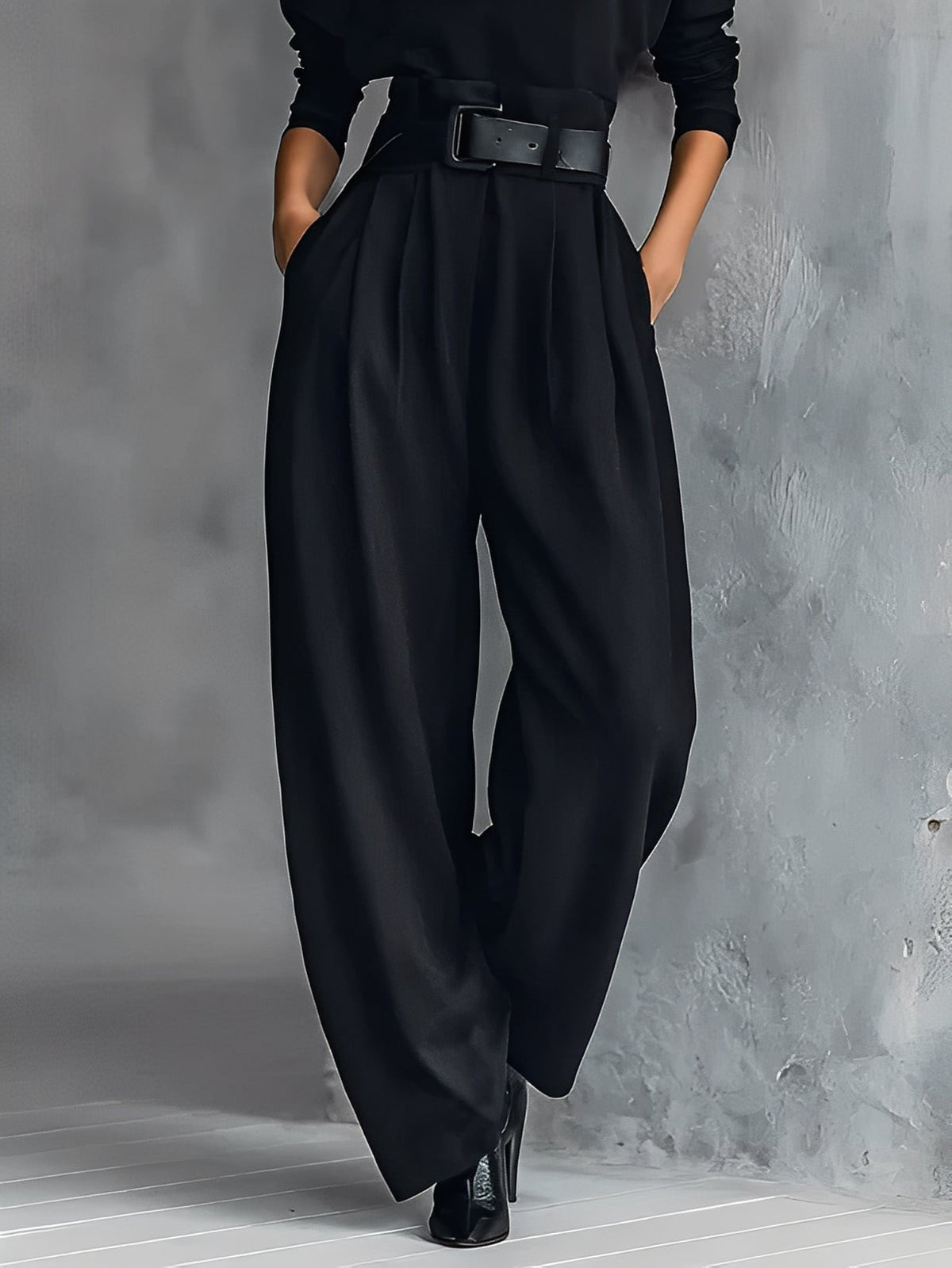 Belvenza | Jumpsuit con Collo Polo e Gamba Dritta