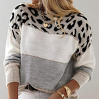 Belvenza | Maglione Elegante in Lana Grigia