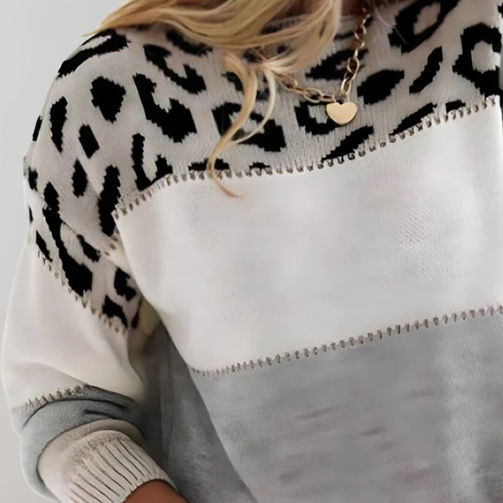 Belvenza | Maglione Elegante in Lana Grigia