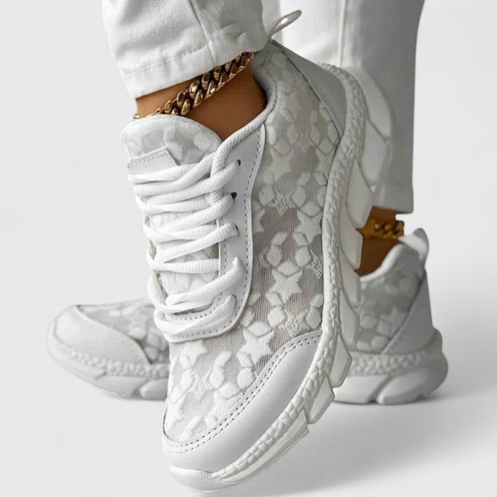 Belvenza | Sneakers Confortevoli in Tessuto Grigio