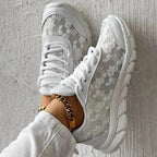 Belvenza | Sneakers Eleganti in Tessuto Bianco
