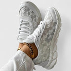 Belvenza | Sneakers Confortevoli in Tessuto Grigio