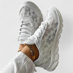 Belvenza | Sneakers Confortevoli in Tessuto Grigio