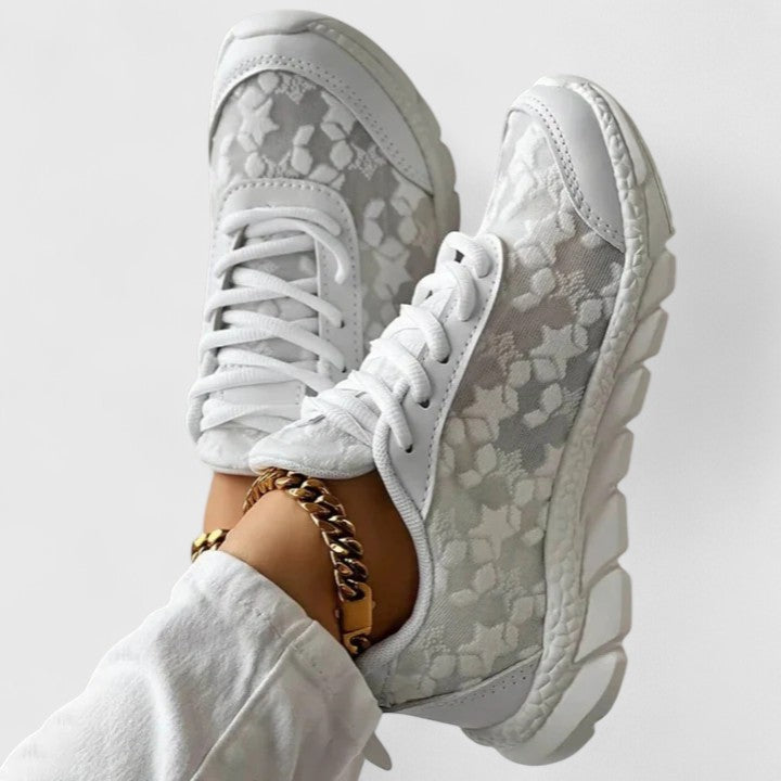 Belvenza | Sneakers Confortevoli in Tessuto Grigio