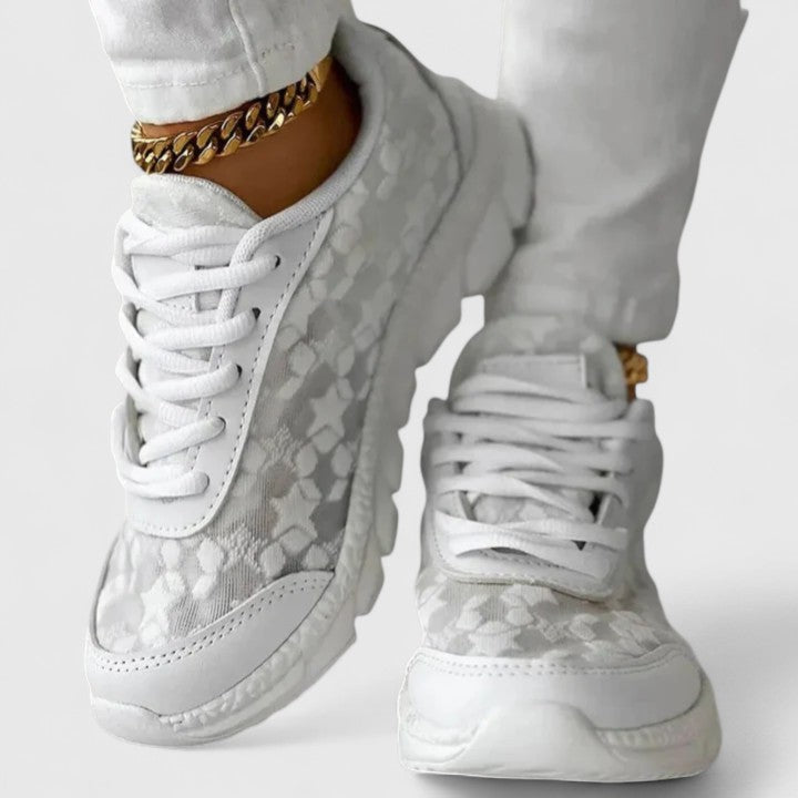 Belvenza | Sneakers Confortevoli in Tessuto Grigio