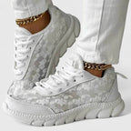Belvenza | Sneakers Confortevoli in Tessuto Grigio