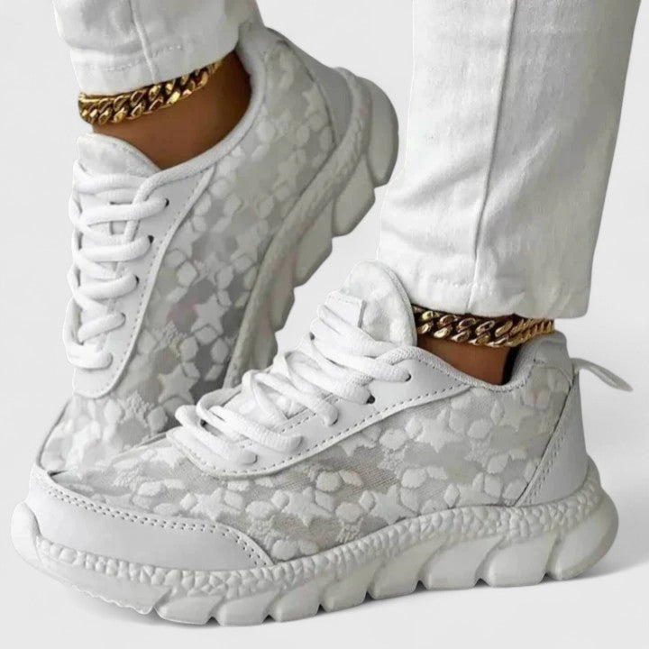 Belvenza | Sneakers Confortevoli in Tessuto Grigio
