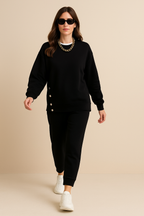 Belvenza | Completo Elegante in Maglia Grigia