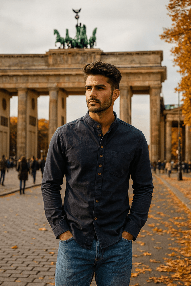 Belvenza | Camicia Giapponese in Cotone per Uomini