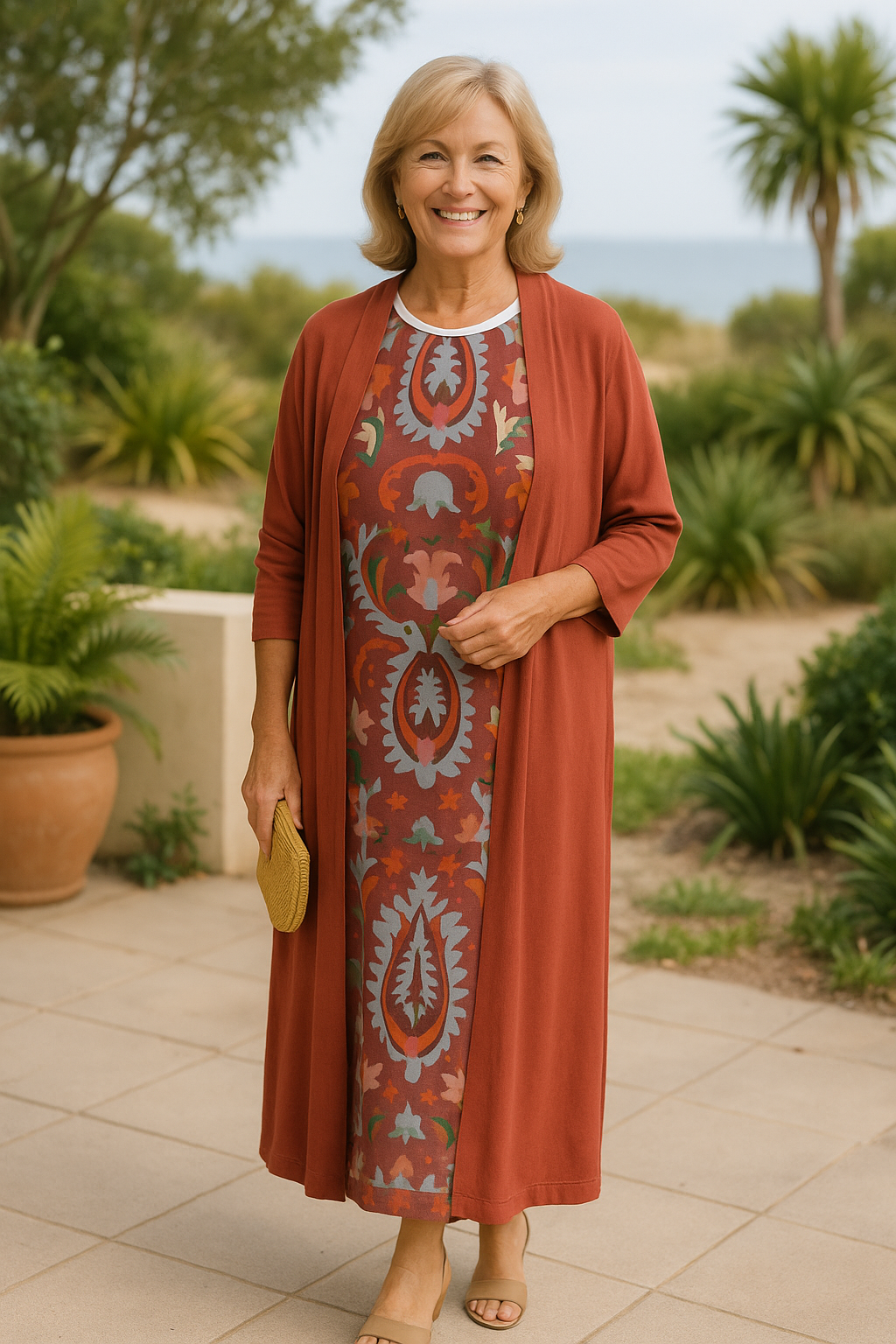 Belvenza | Vestito Floreale Elegante in Tessuto Leggero