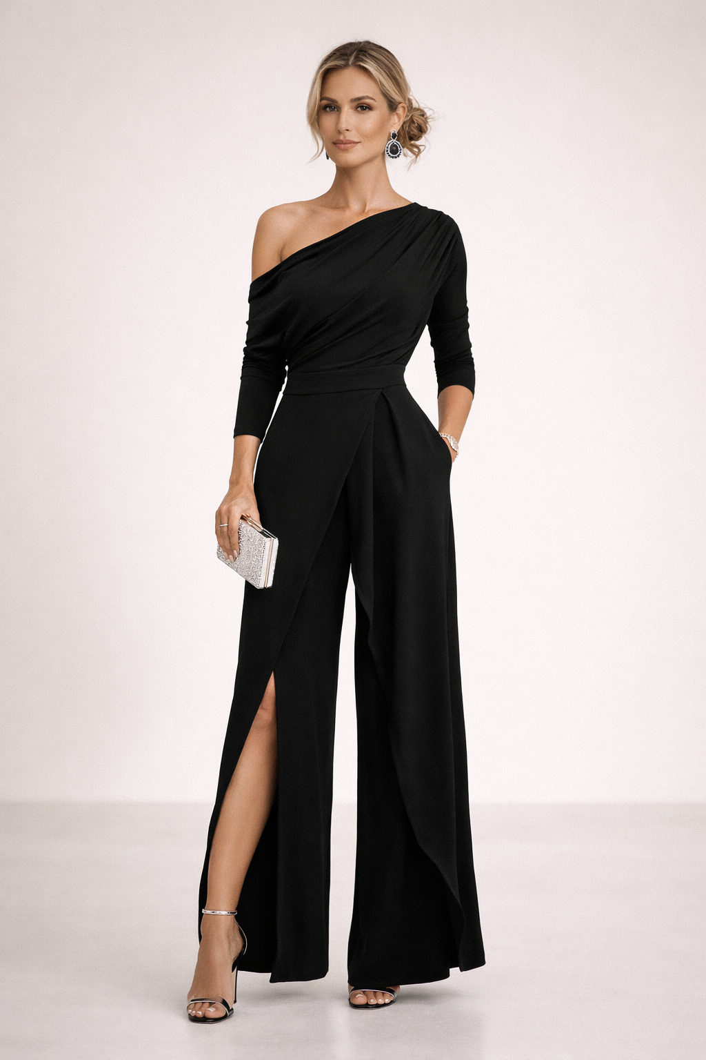 Belvenza | Tuta Monospalla Elegante in Nero