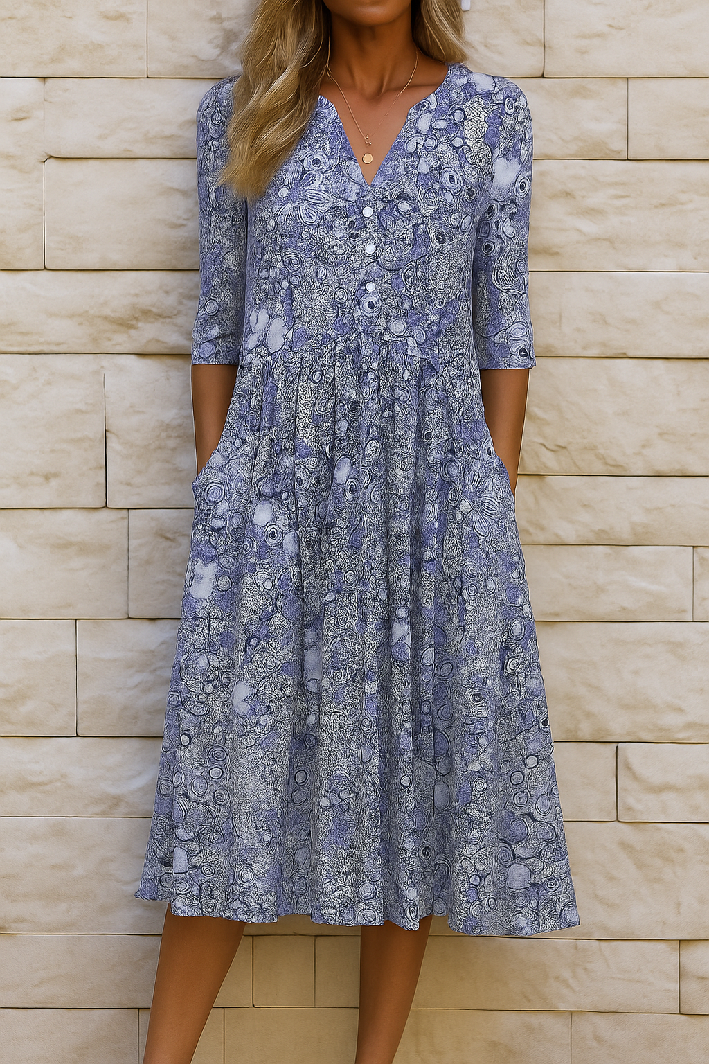 Belvenza | Abito Elegante con Scollo a V
