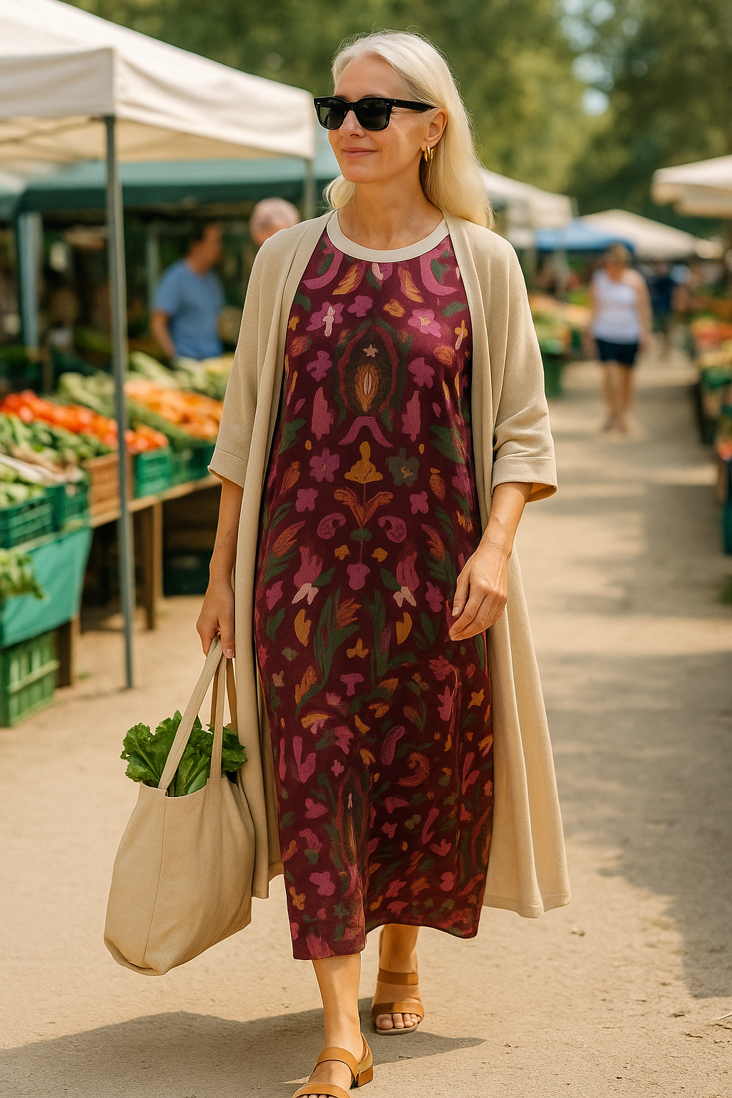 Belvenza | Vestito Floreale Elegante in Tessuto Leggero