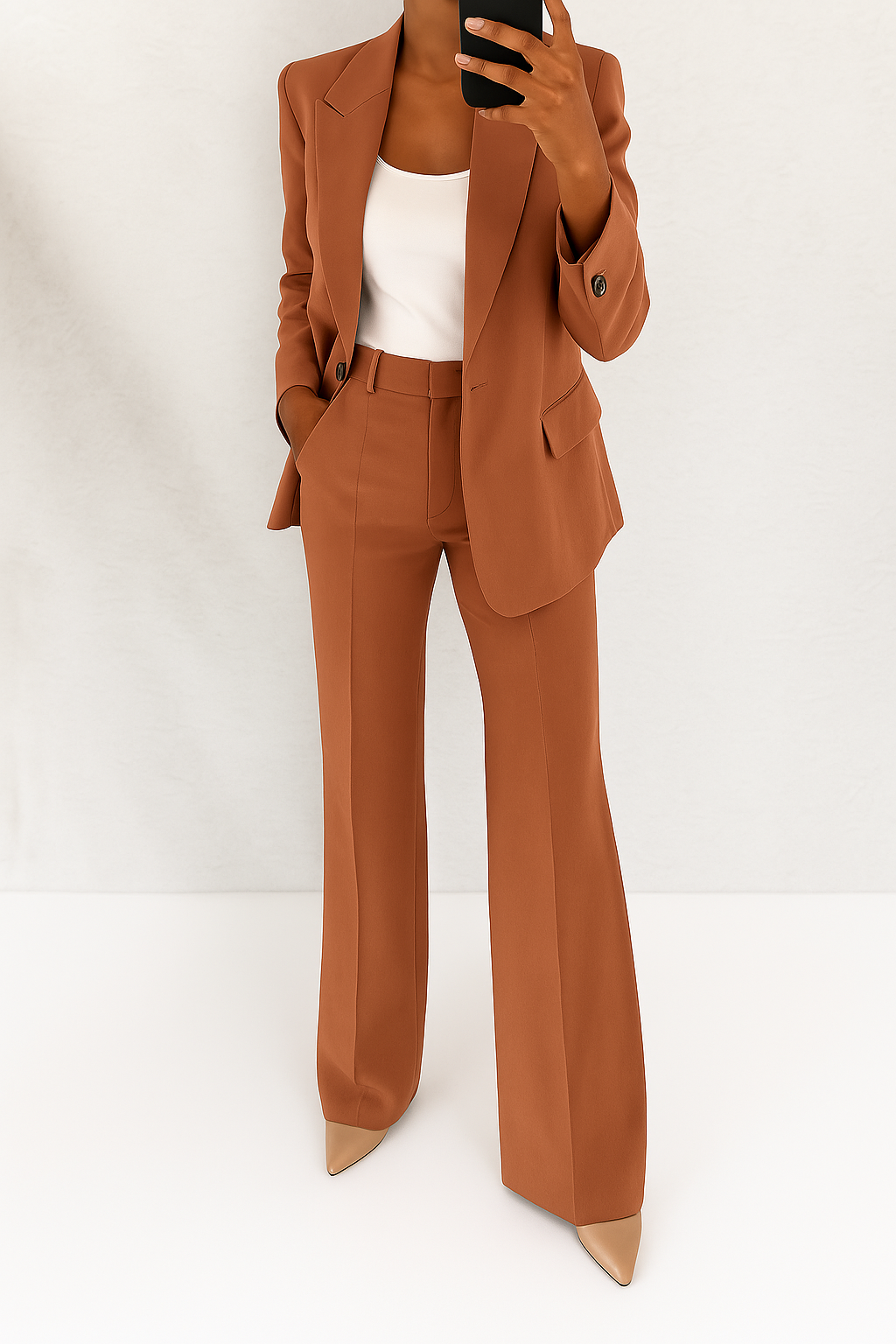 Belvenza | Completo Pantalone Elegante in Tessuto Nero