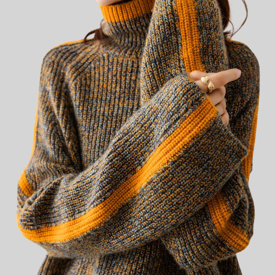 Belvenza | Pullover Elegante con Colletto Alto