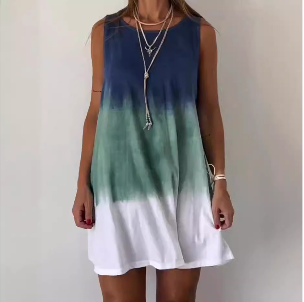 Belvenza | Vestito Gradient in Stile Tie Dye