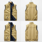 Belvenza | Gilet Utility Premium in Tessuto Nero