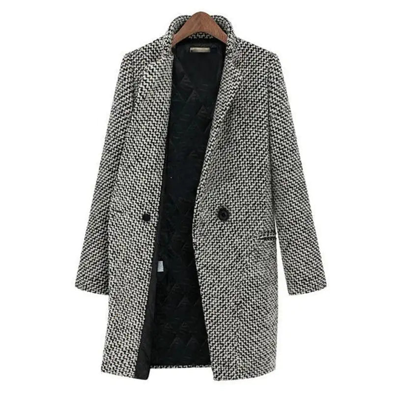 Belvenza | Cappotto Lungo in Tessuto Elegante