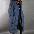 Belvenza | Cappotto Elegante in Maglia Grigia