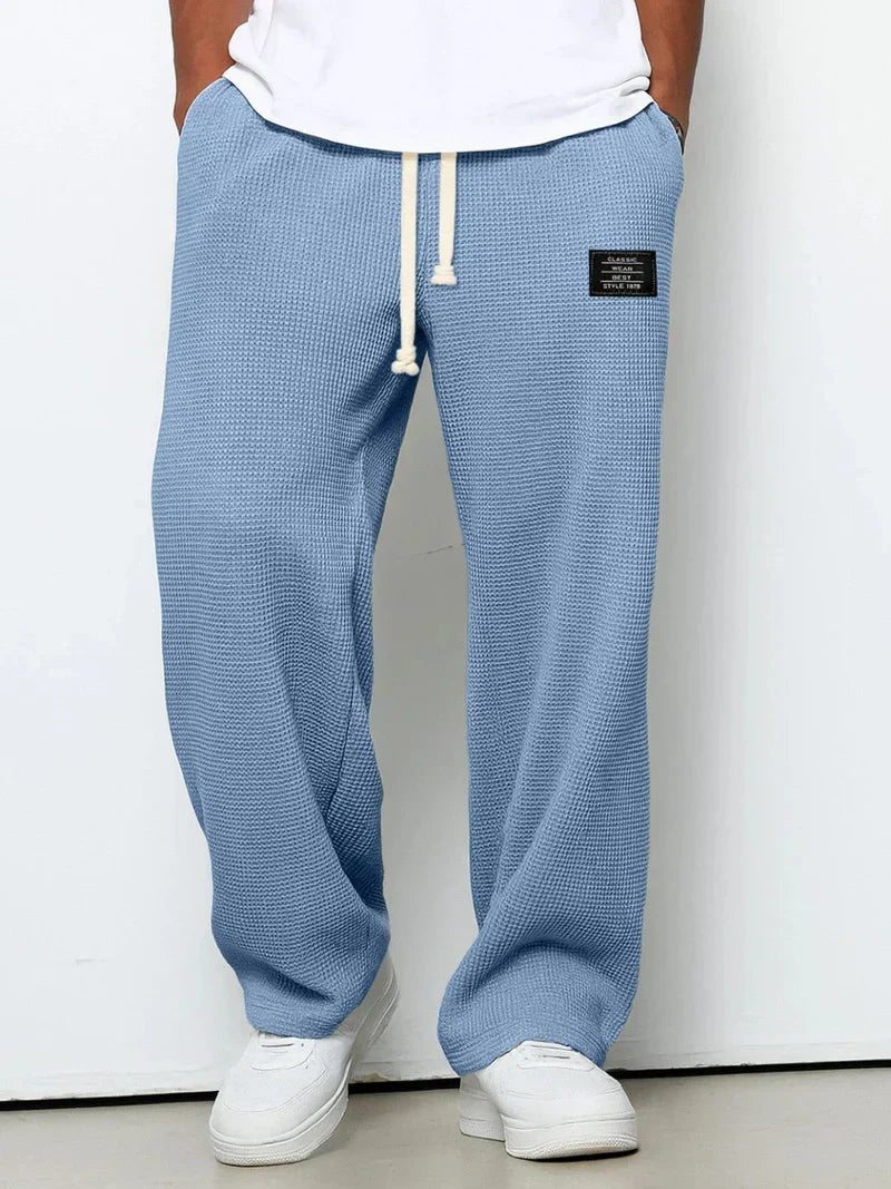 Belvenza | Pantaloni Larghi con Vita Regolabile Grigi